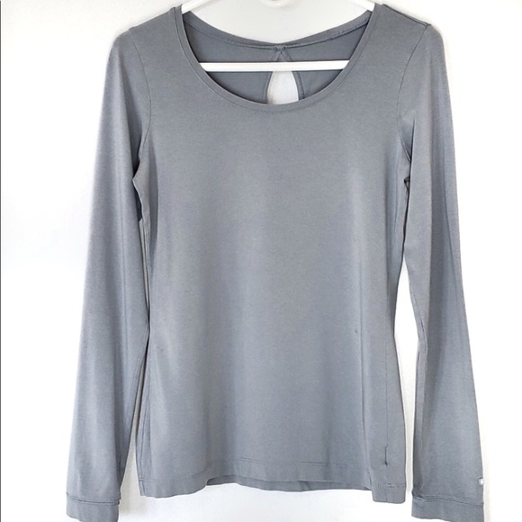 Columbia Omni Wick Gray Long Sleeve T-shirt - Picture 1 of 8